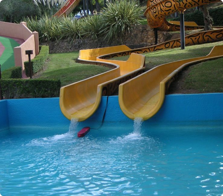 Aliphatic hybrid polyurea on a waterslide