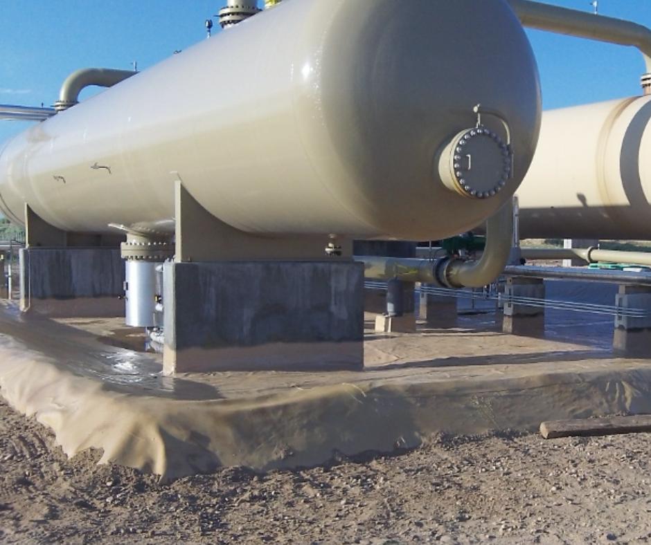 Oil and gas tanks coated with polyurea