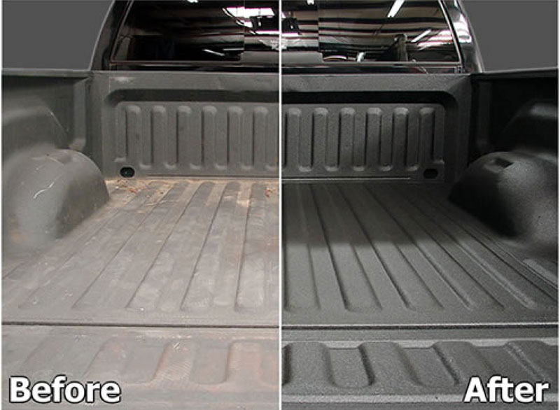 Bedliner before and after image