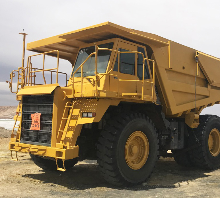 Ultimate Linings coatings on a mining truck